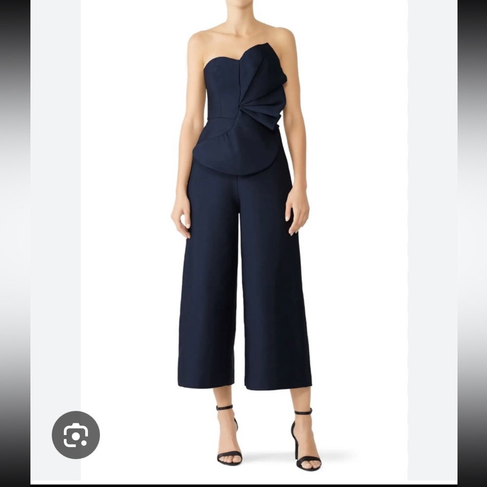 KEEPSAKE The Label Love Light Blue Strapless Jumpsuit